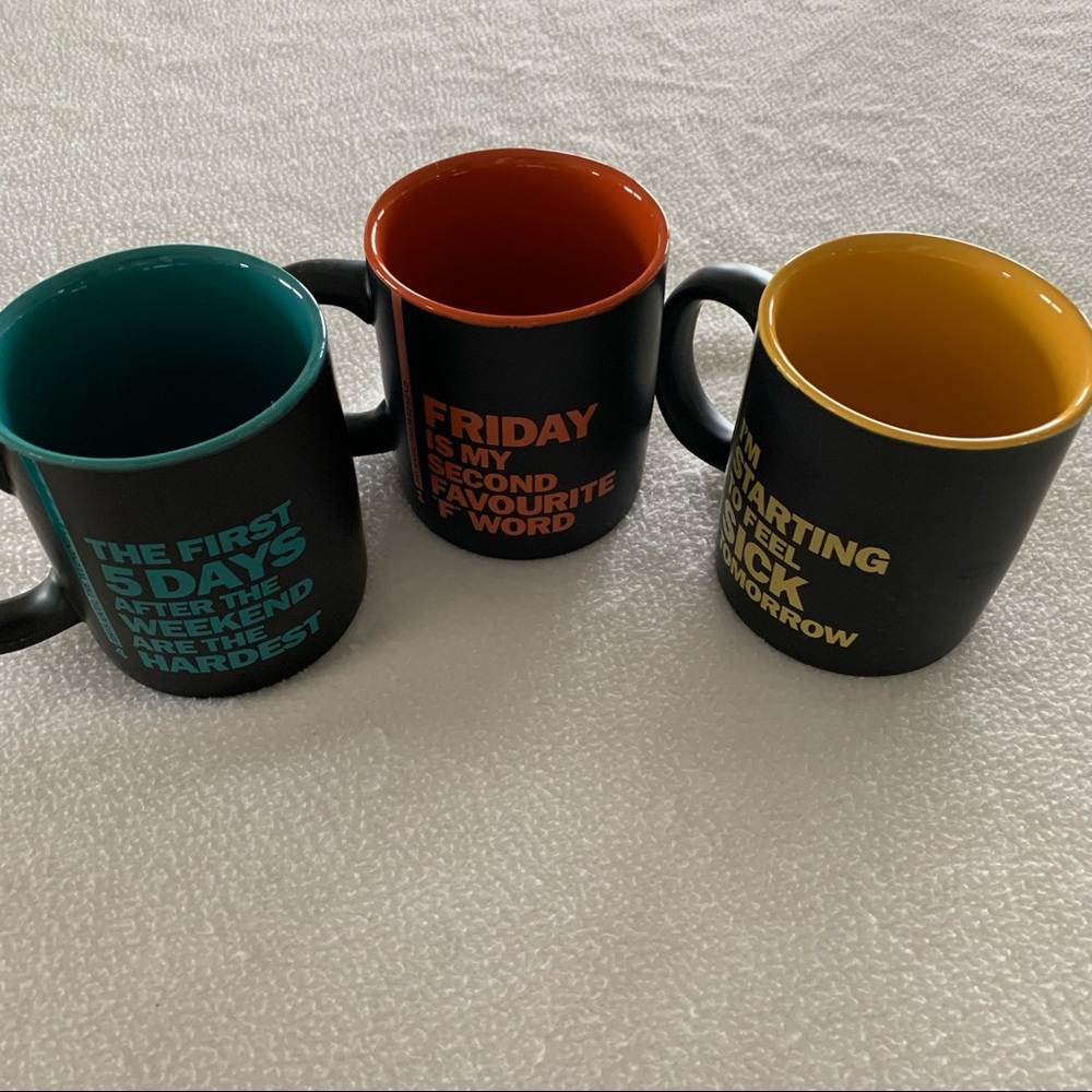 Three Greenearth Mugs